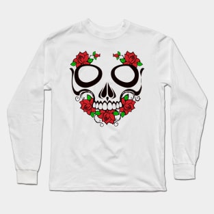 Rose Skull Long Sleeve T-Shirt